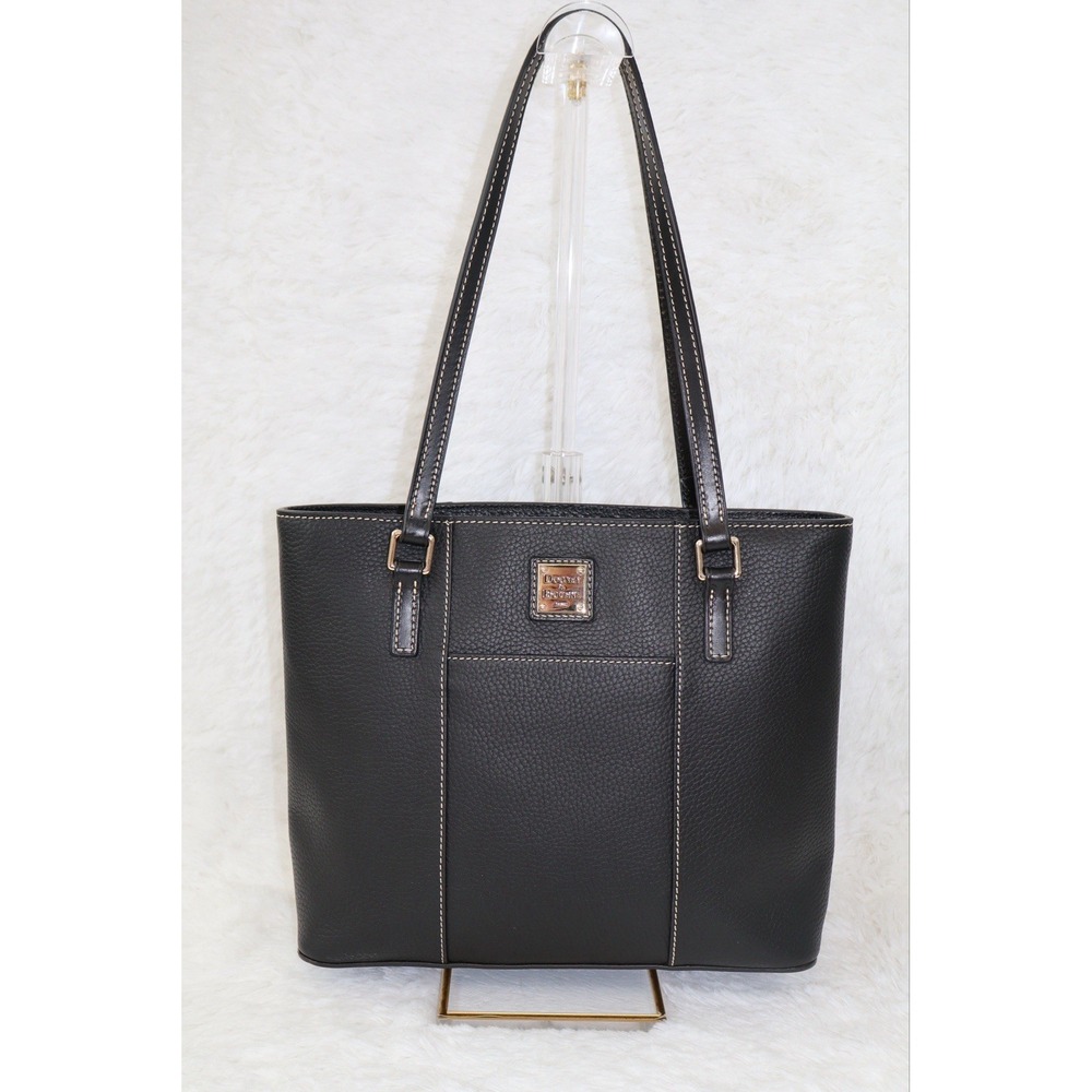 Dooney & Bourke Pebbled Leather Lexington Shopper Bag in Black